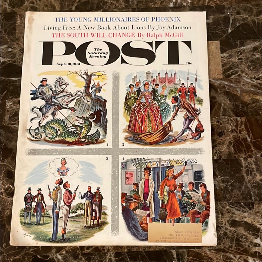Vintage Saturday Evening Post Magazine Sept. 30, 1961